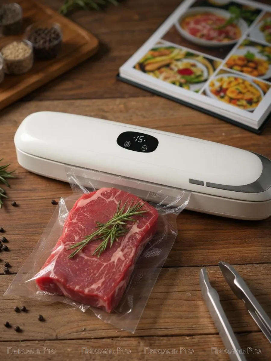 Процесс упаковки продуктов